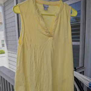 Chico's (M)Yellow Tunic Tank with Asymmetrical Hem